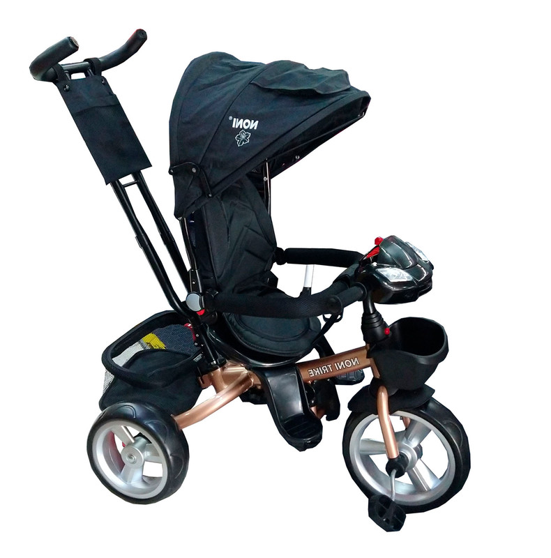 Triciclo Angelin Baby con luz y Timbre color Negro Evolutivo