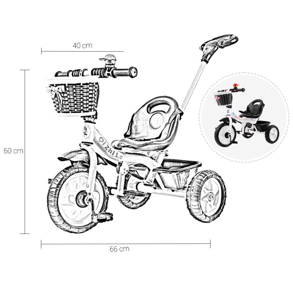 Foto 5 | Triciclo Plegable Portátil Shendy Vendy tipo Carriola Reclinable 2 en 1