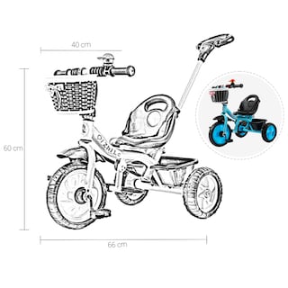 Foto 5 | Triciclo Plegable Portátil Shendy Vendy tipo Carriola Reclinable 2 en 1