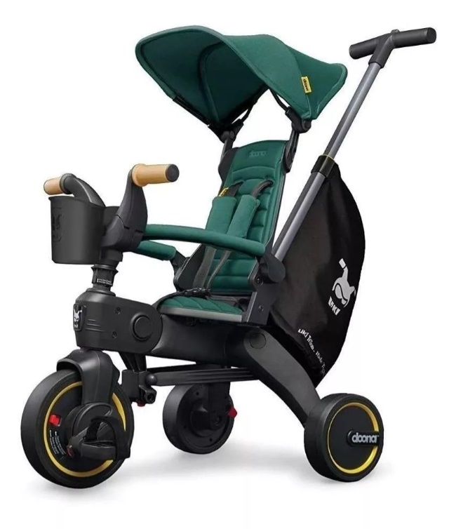 Triciclo Bicicleta Doona Liki Trike 4 en 1 S5 Bolsa de Viaje Verde