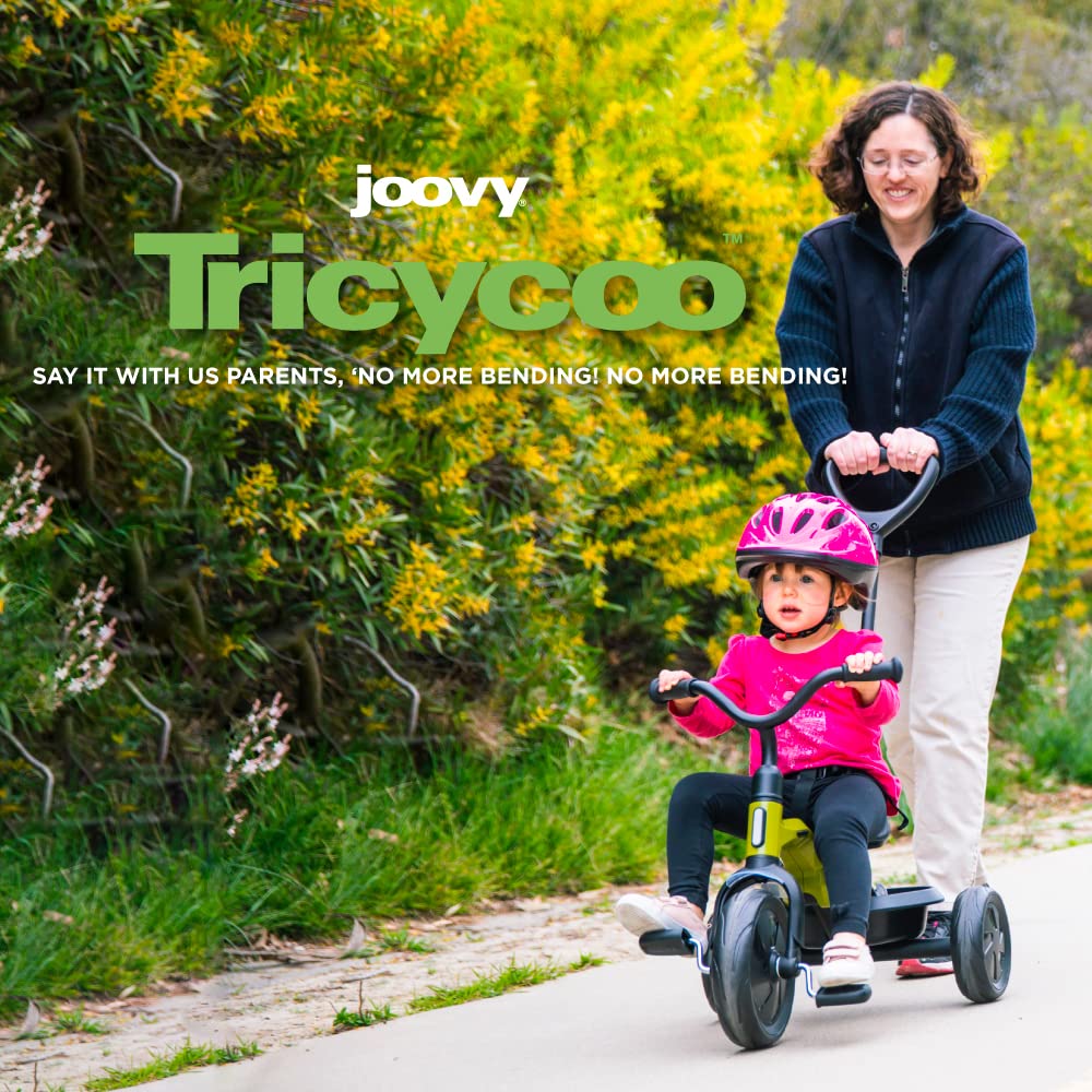 Foto 3 pulgar | Triciclo Joovy Tricycoo Fold & Go Para Niños Pequeños Con Mango De Empuje, Color Verde - Venta Internacional.