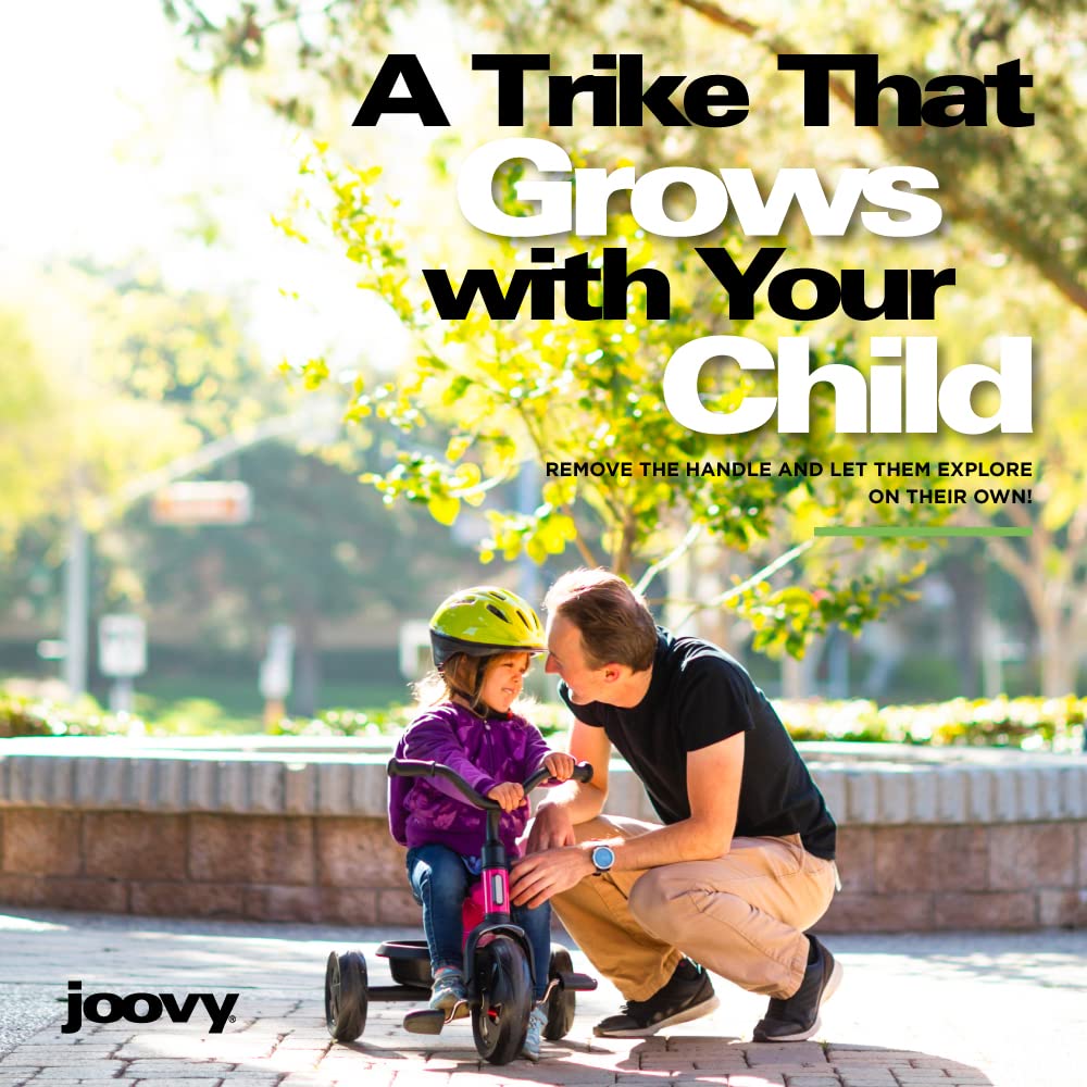Foto 4 | Triciclo Joovy Tricycoo Fold & Go Para Niños Pequeños Con Mango De Empuje, Color Verde - Venta Internacional.