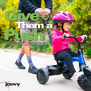 Foto 6 | Triciclo Joovy Tricycoo Fold & Go Para Niños Pequeños Con Mango De Empuje, Color Verde - Venta Internacional.
