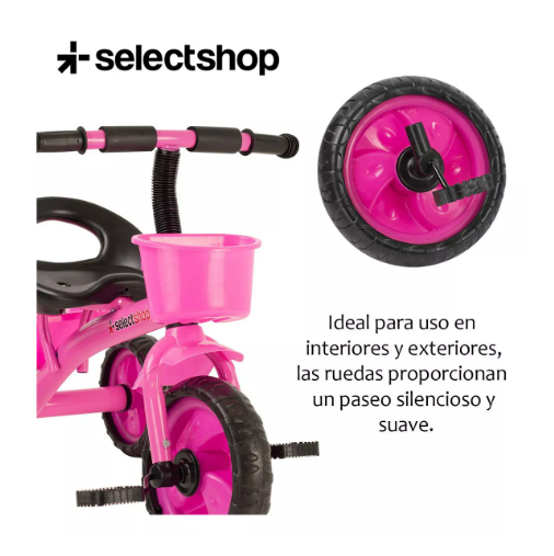 Foto 5 | Triciclo Infantil SelectShop Rosa