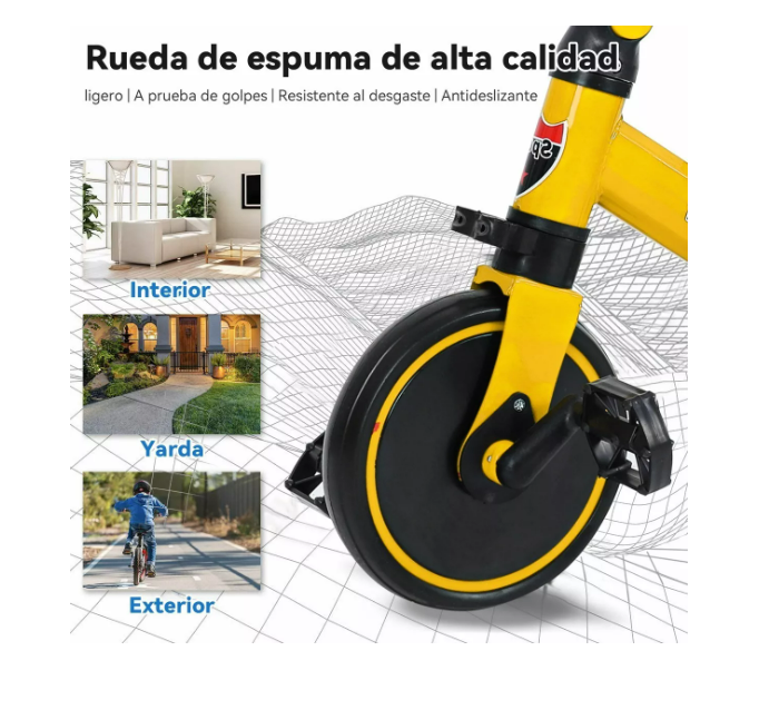 Foto 4 pulgar | Triciclo para Niño Wünd Ajustable Multifuncional 4 en 1