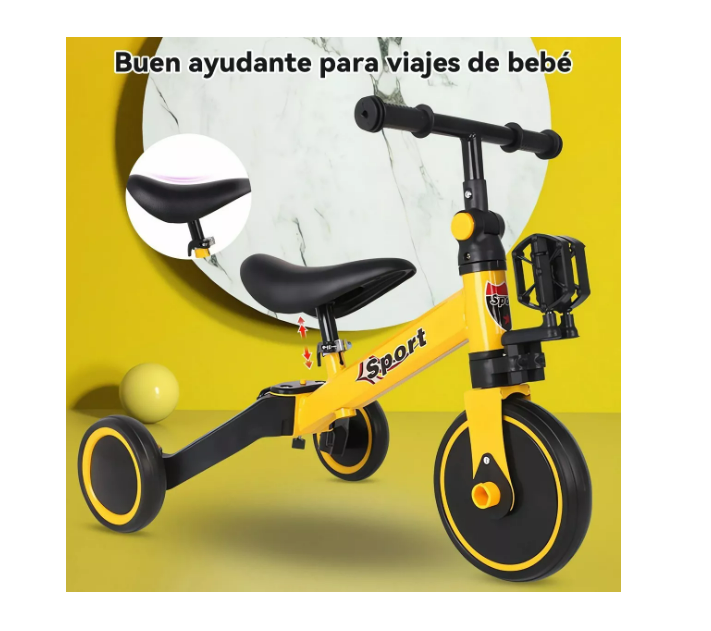 Foto 4 | Triciclo para Niño Wünd Ajustable Multifuncional 4 en 1