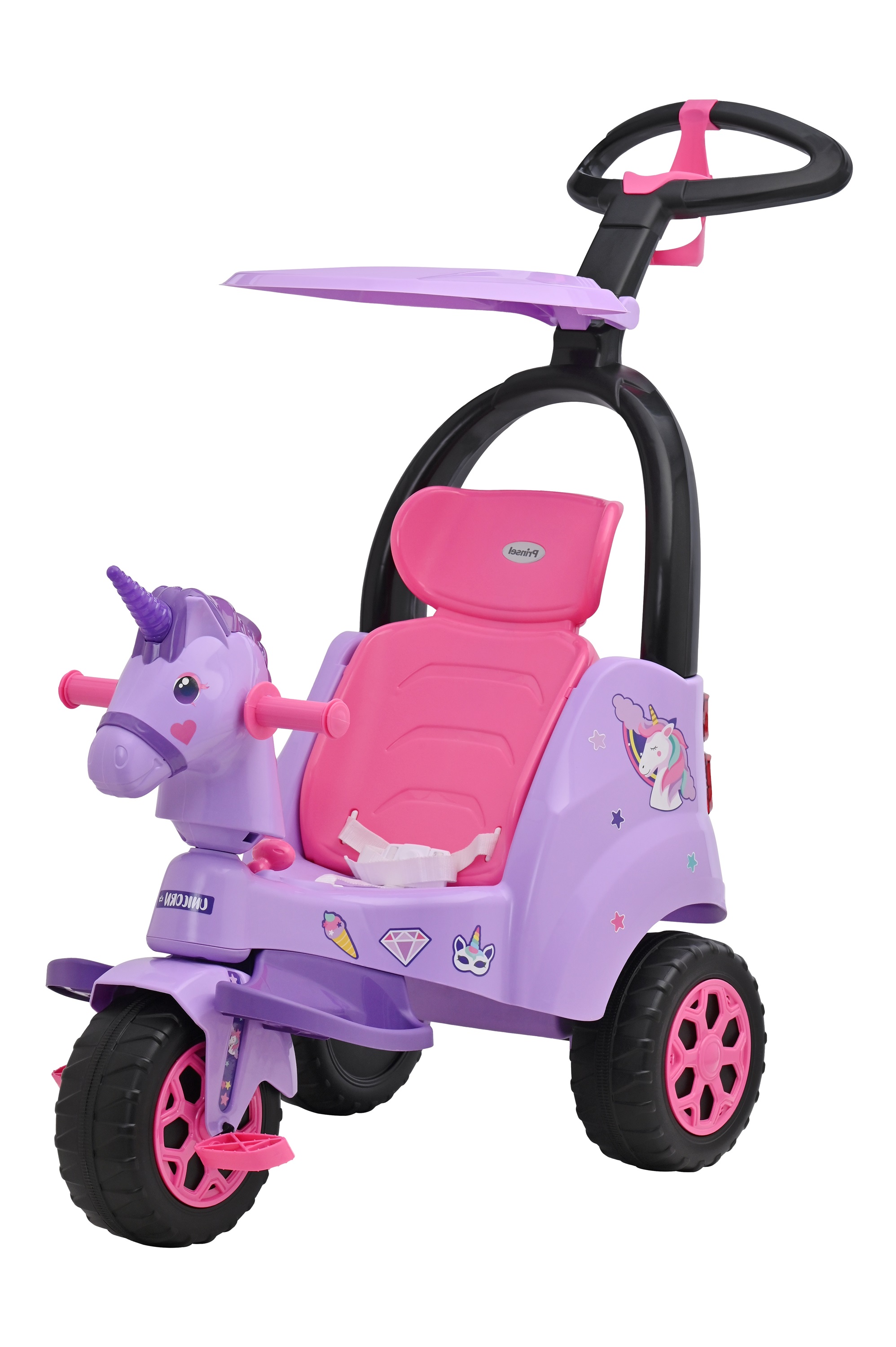 Foto 2 pulgar | Triciclo Push Car Prinsel Super Trike Unicornio 2 en 1