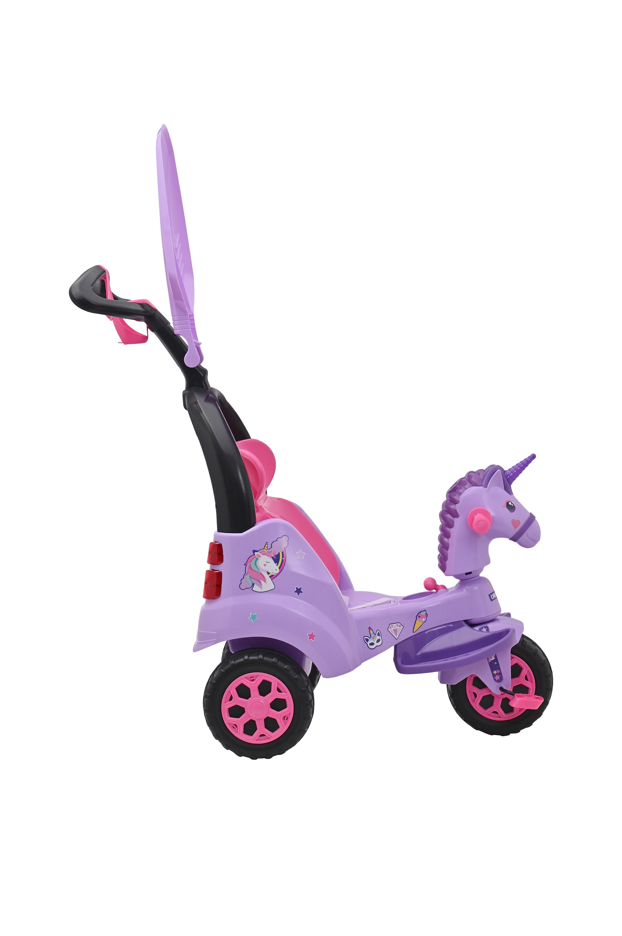 Foto 4 pulgar | Triciclo Push Car Prinsel Super Trike Unicornio 2 en 1