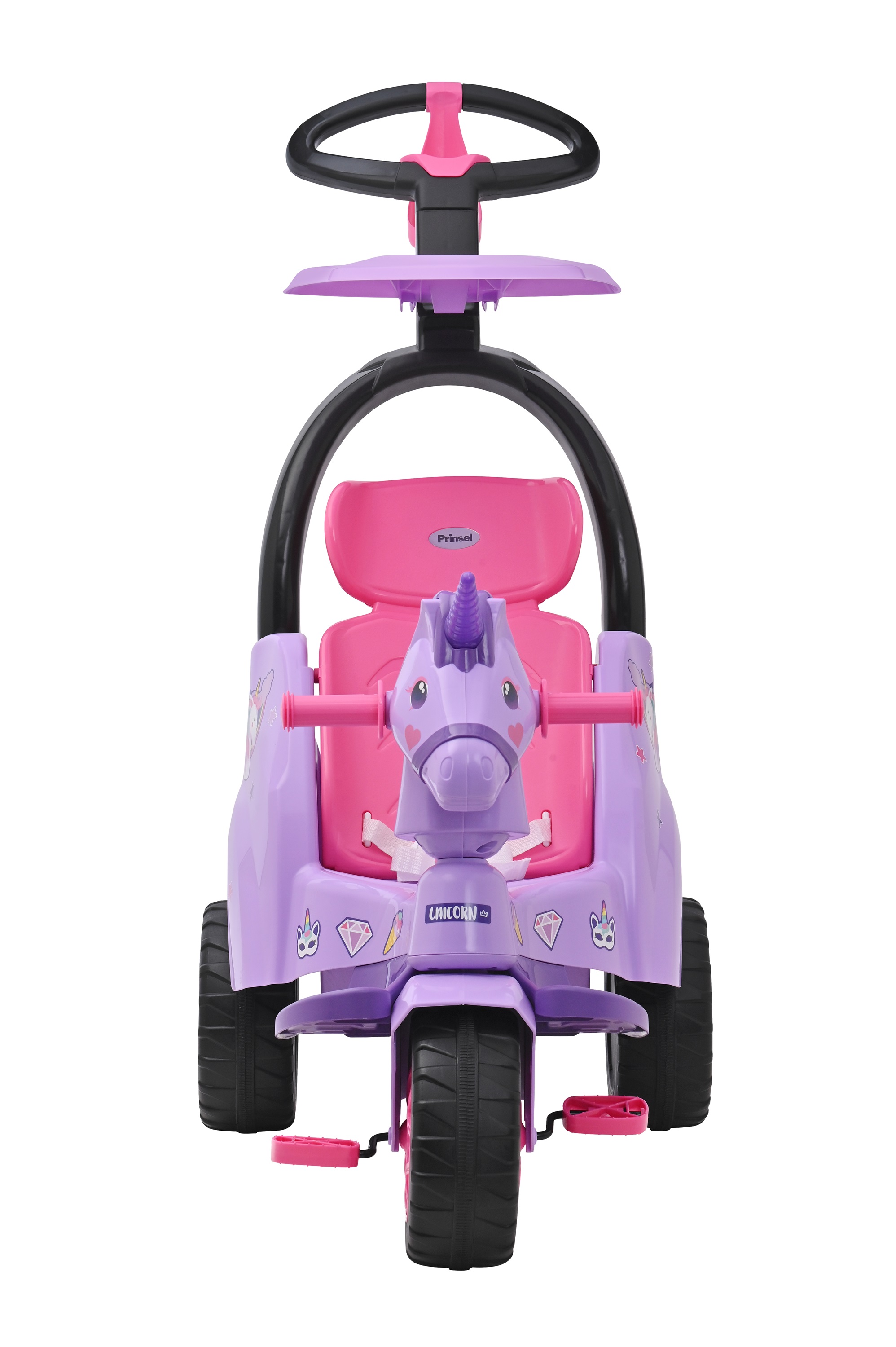 Foto 5 pulgar | Triciclo Push Car Prinsel Super Trike Unicornio 2 en 1