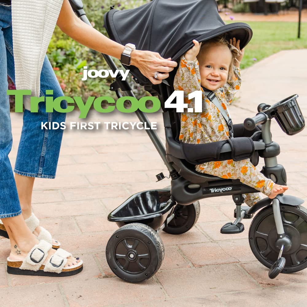 Foto 3 pulgar | Triciclo Joovy Tricycoo 4.1 Para Niños De 4 Etapas Con Asa Para Padres, Negro - Venta Internacional.