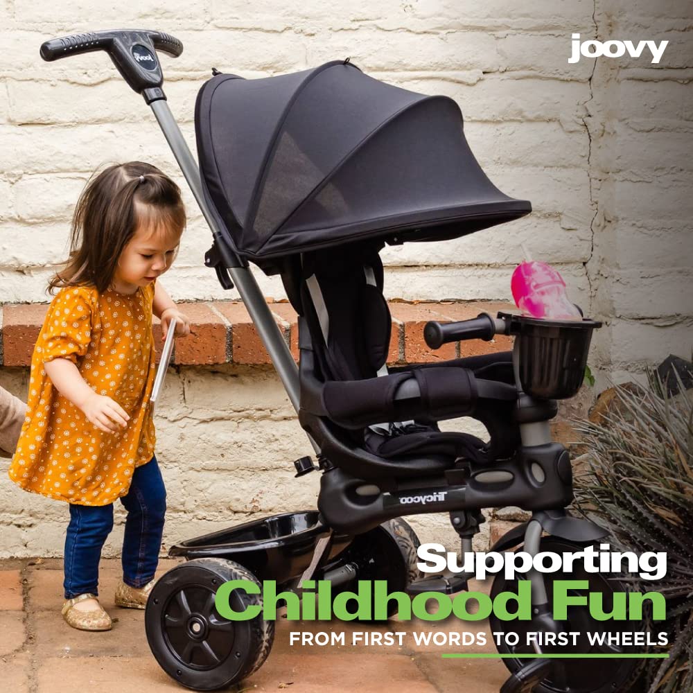 Foto 4 | Triciclo Joovy Tricycoo 4.1 Para Niños De 4 Etapas Con Asa Para Padres, Negro - Venta Internacional.