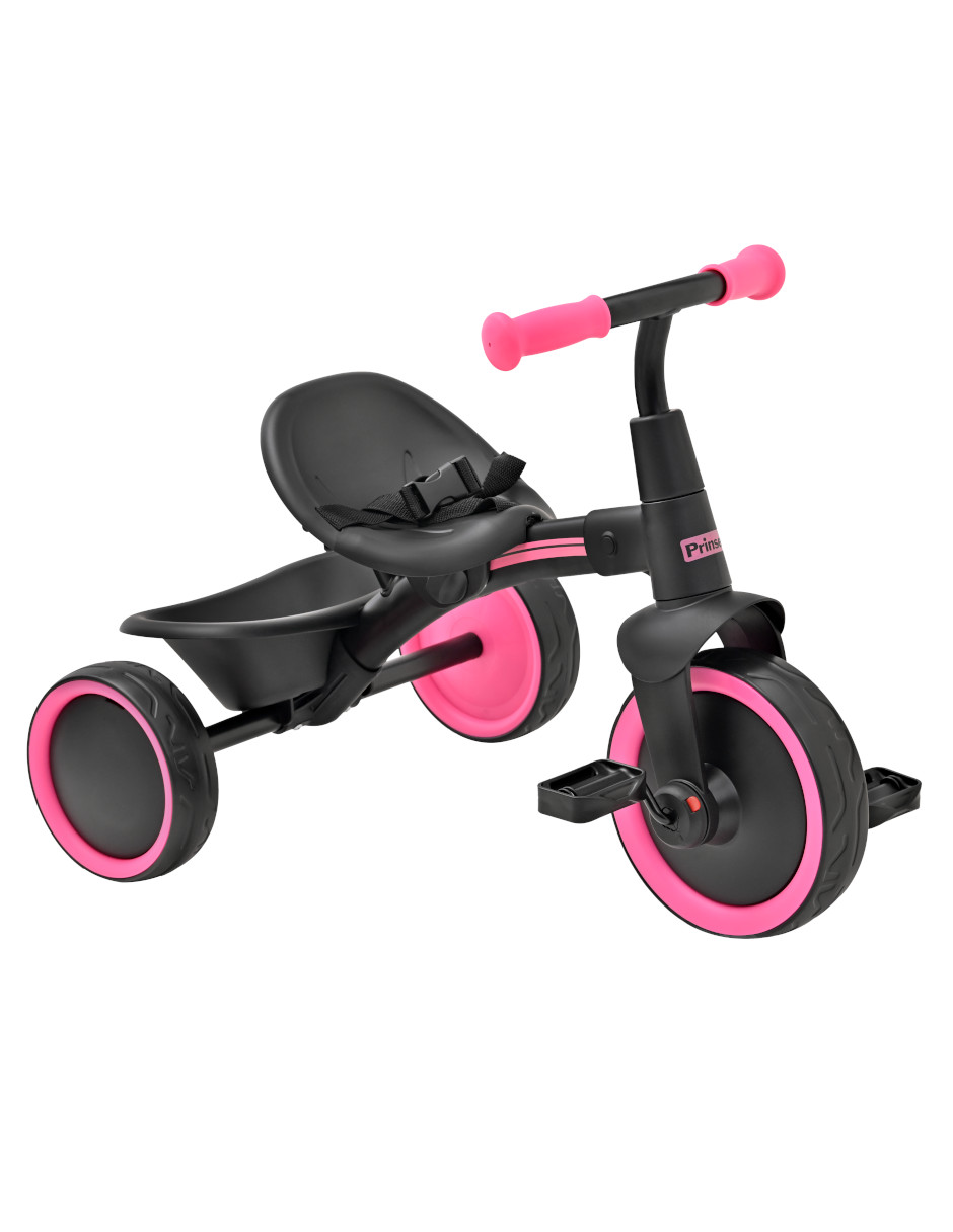 Foto 4 pulgar | Triciclo Infantil Para Niños Prinsel City Barra Desmontable Rosa
