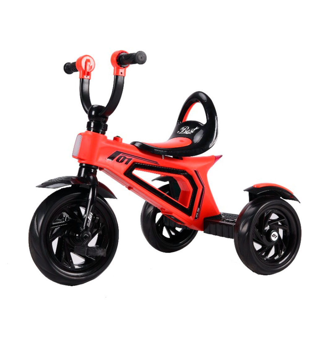 Triciclo Lemonde S726 Color Rojo Para Niños Con Luz Y Sonido