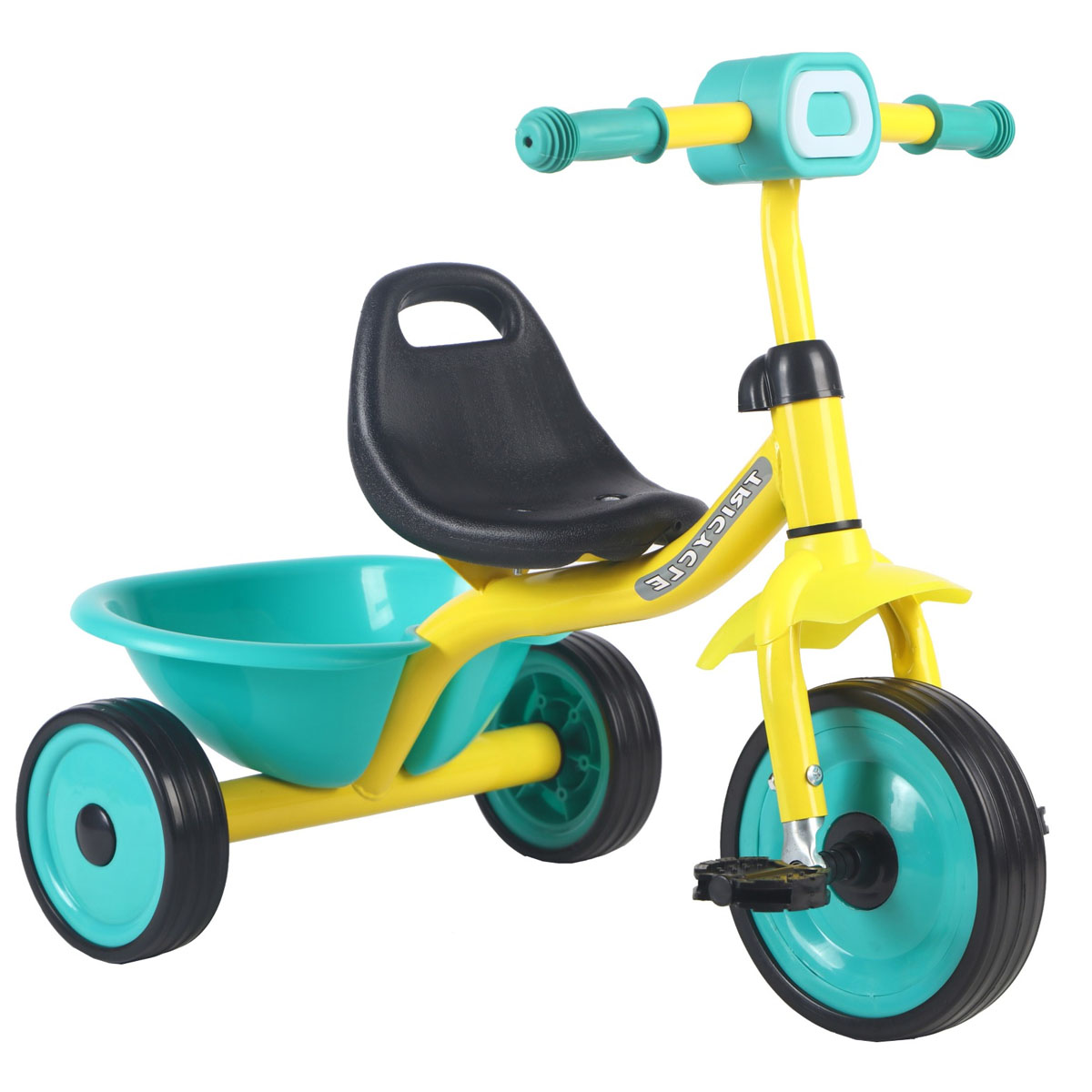 Foto 1 | Triciclo Generico 358 Color Amarillo Para Niños C/ Canasto Y Luz
