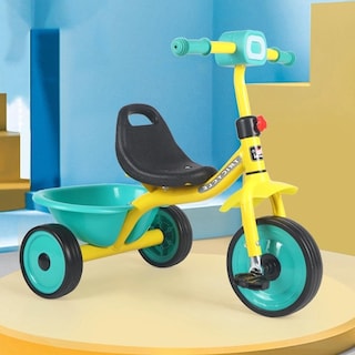 Foto 2 | Triciclo Generico 358 Color Amarillo Para Niños C/ Canasto Y Luz