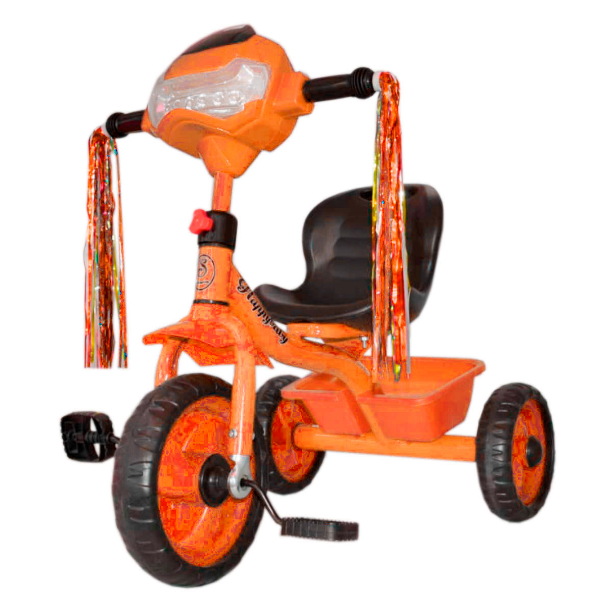 Foto 2 | Triciclo Generico Ly-10 Color Naranja Para Niños C/ Canasto Y Faro Musical