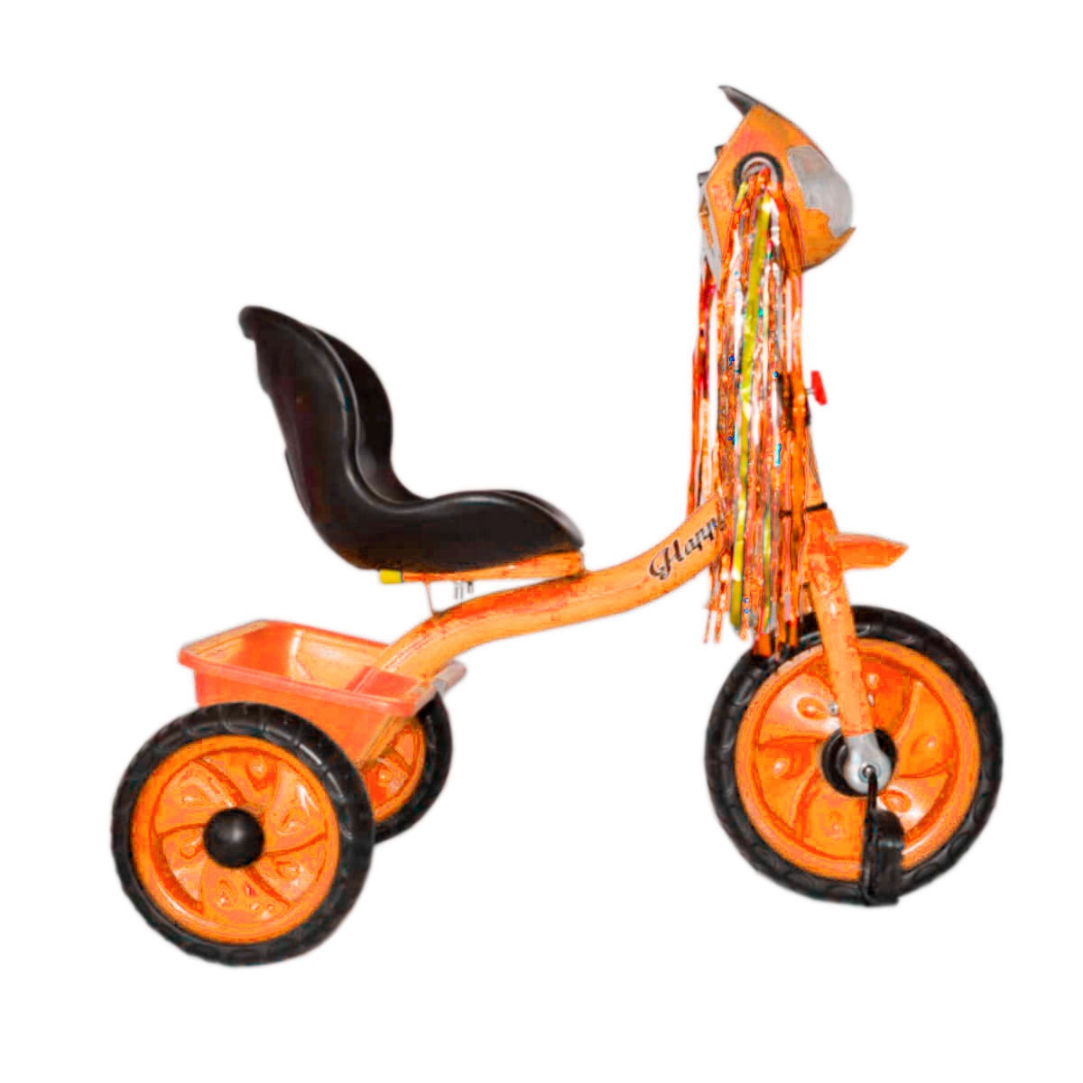 Foto 4 pulgar | Triciclo Generico Ly-10 Color Naranja Para Niños C/ Canasto Y Faro Musical