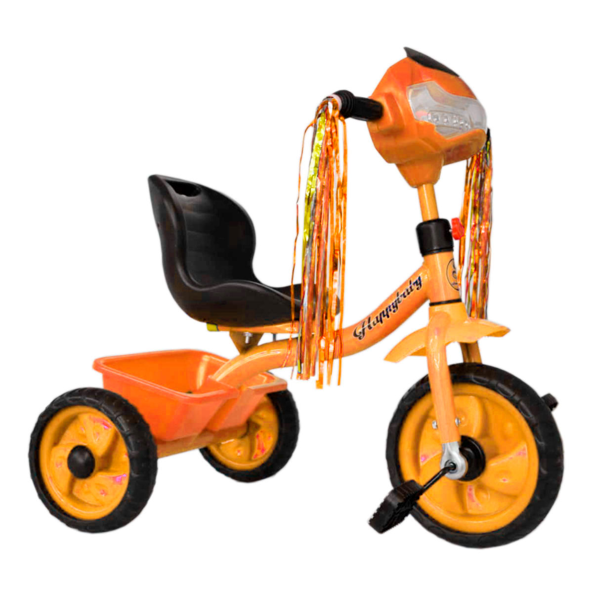 Foto 5 pulgar | Triciclo Generico Ly-10 Color Naranja Para Niños C/ Canasto Y Faro Musical