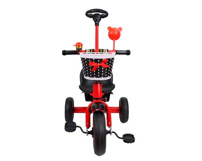 Foto 2 | Triciclo 2 En 1 Con Barra De Empuje Basitex Color Rojo