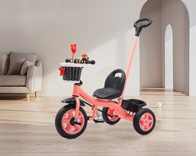 Foto 8 | Triciclo 2 En 1 Con Barra De Empuje Basitex Color Rosa