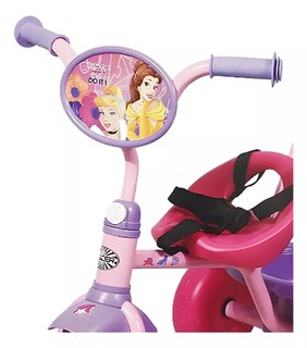 Foto 2 | Triciclo Infantil Para Niños Princesas Toy Mark Color Rosa Con Canasto Y Barra De Enpuje