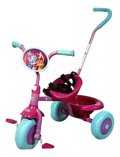 Foto 1 | Triciclo Infantil Para Niños My Little Pony My Toy Mark Color Rosa Con Canasto Y Barra De Empuje
