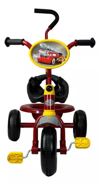 Foto 3 pulgar | Triciclo Intantil Para Niños Cars Toy Mark Color Rojo Con Canasto Y Barra De Empuje