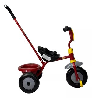 Foto 4 | Triciclo Intantil Para Niños Cars Toy Mark Color Rojo Con Canasto Y Barra De Empuje