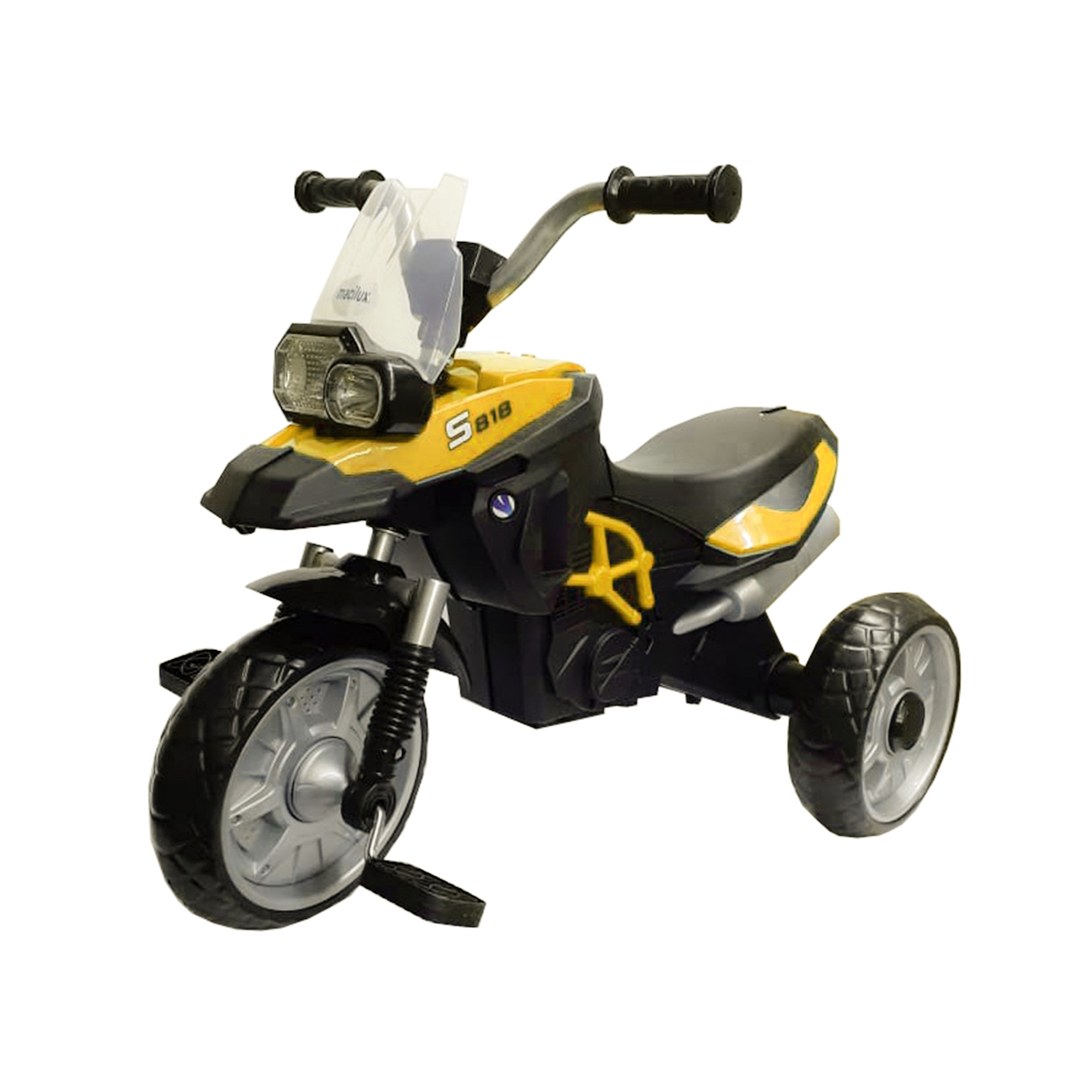 Foto 2 pulgar | Triciclo Tipo  Moto Macilux 318t Color Amarillo