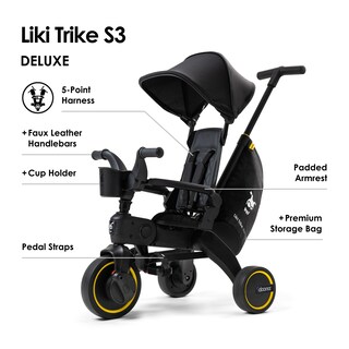 Foto 2 | Triciclo Doona Liki Trike Midnight Edition 5 En 1 De 10 A 36 Meses - Venta Internacional.