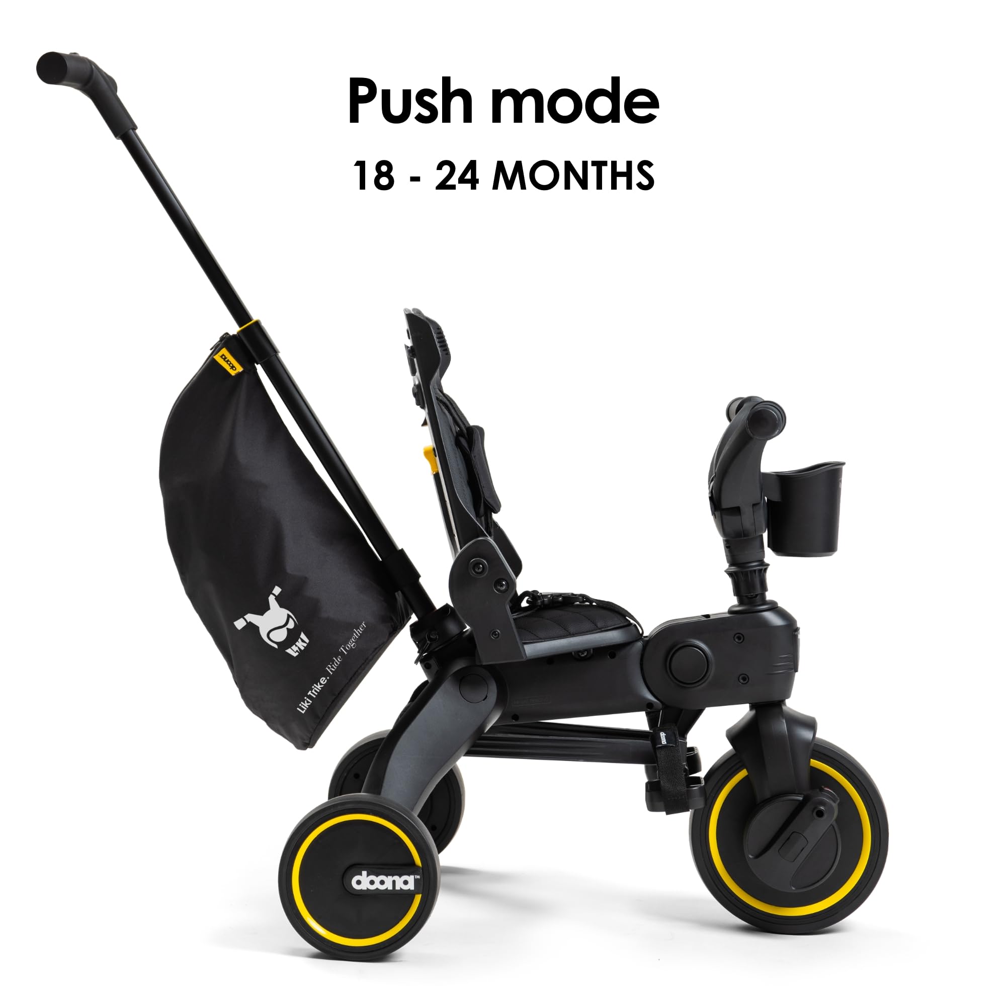 Foto 4 pulgar | Triciclo Doona Liki Trike Midnight Edition 5 En 1 De 10 A 36 Meses - Venta Internacional.