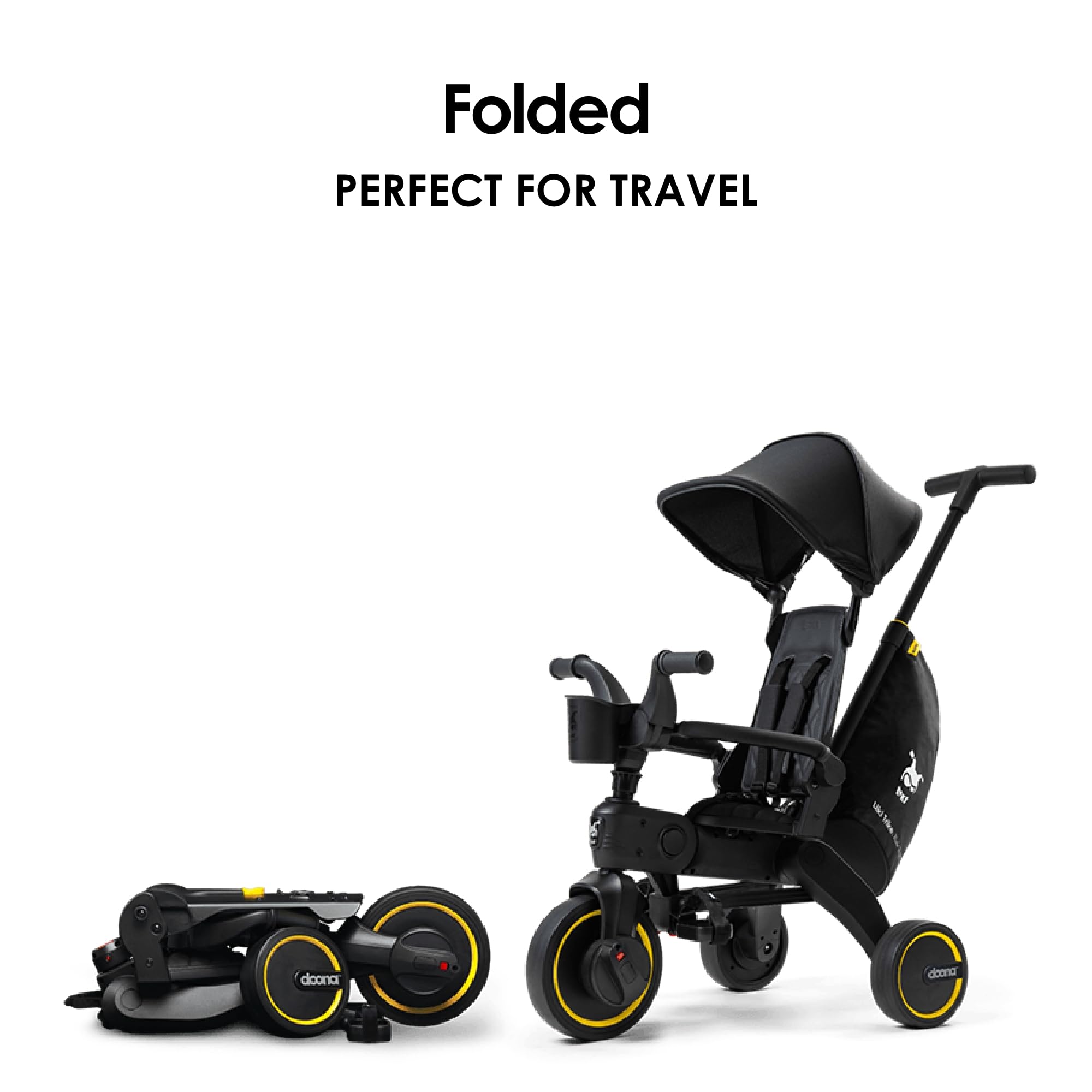 Foto 7 pulgar | Triciclo Doona Liki Trike Midnight Edition 5 En 1 De 10 A 36 Meses - Venta Internacional.