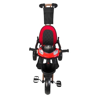 Foto 7 | Triciclo Infantil Tipo Carriola Con Bastón Ajustable Luz Y Sonido - Rojo
