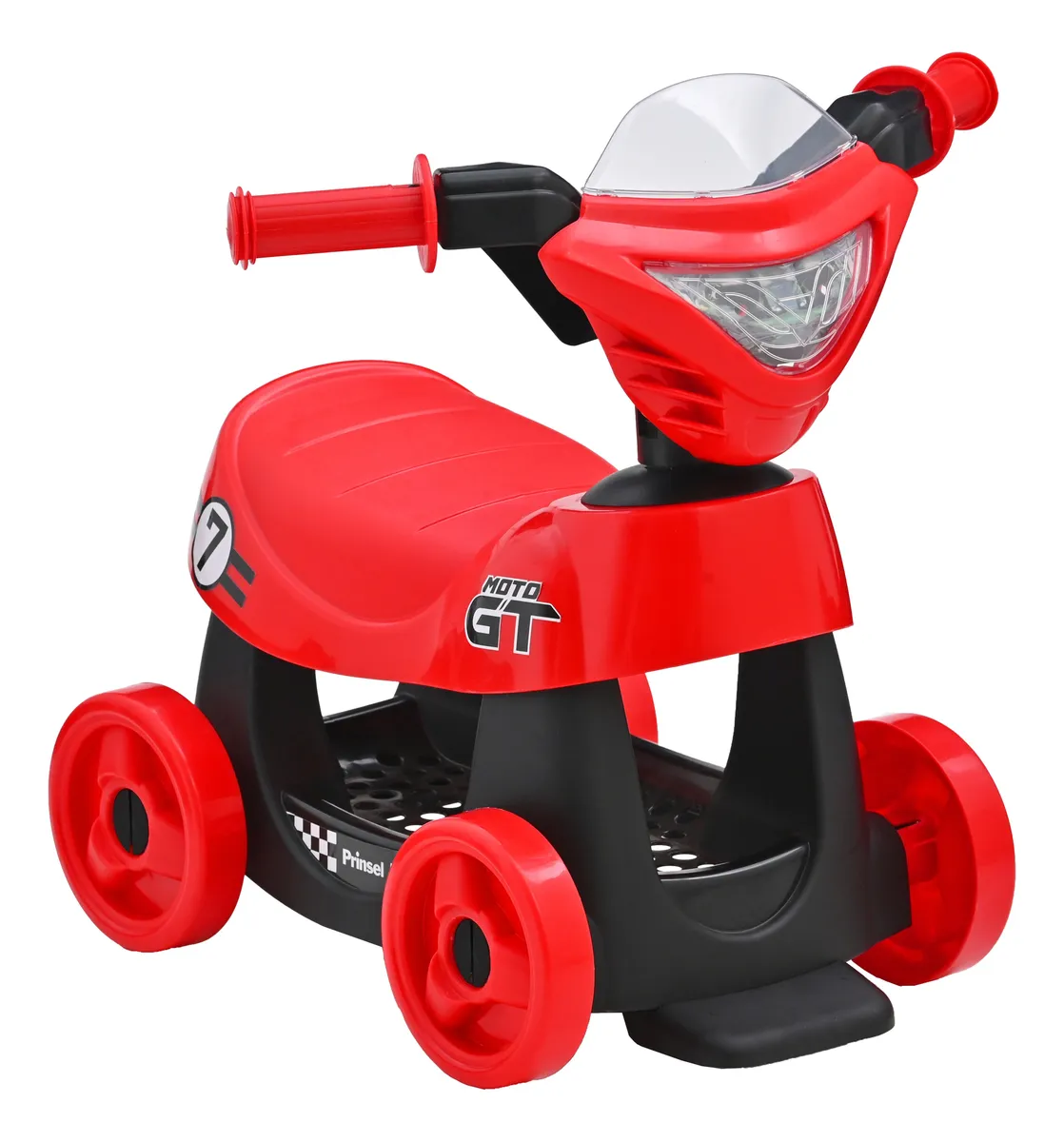 Foto 2 pulgar | Moto Montable Para Niños Prinsel Gt Cesta De Almacenamiento Rojo