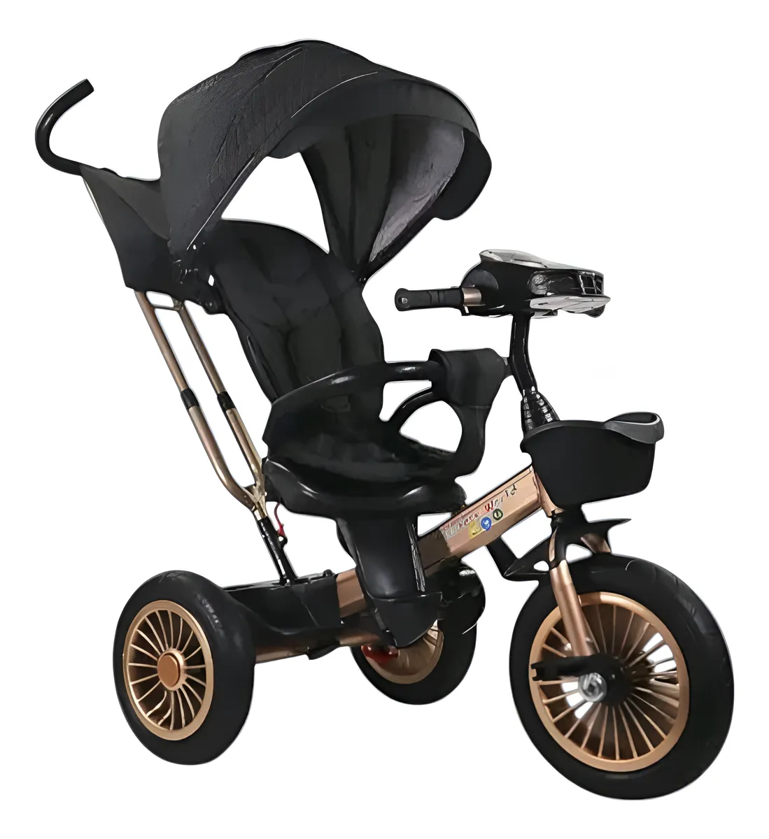 Foto 1 | Triciclo Para Niños Confety Polo Trs-201 Usb Y Bluetooth Negro
