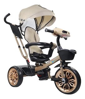 Foto 1 | Triciclo Para Niños Confety Polo Trs-201 Usb Y Bluetooth Beige