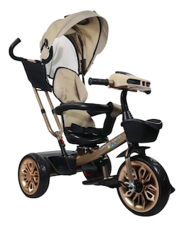 Foto 3 | Triciclo Para Niños Confety Polo Trs-201 Usb Y Bluetooth Beige