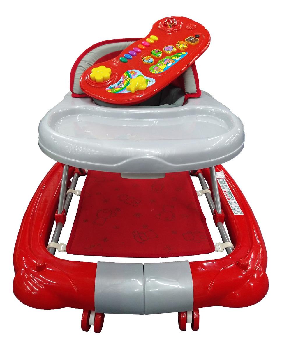 Foto 3 pulgar | Andadera Mecedora 2 en 1 para Bebé Generica color Rojo Tablero Musical Tapete