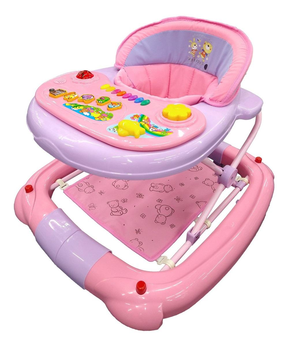 Foto 1 | Andadera Mecedora 2 en 1 para Bebé Generica color Rosa Tablero Musical