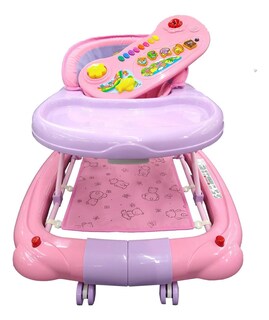 Foto 2 | Andadera Mecedora 2 en 1 para Bebé Generica color Rosa Tablero Musical