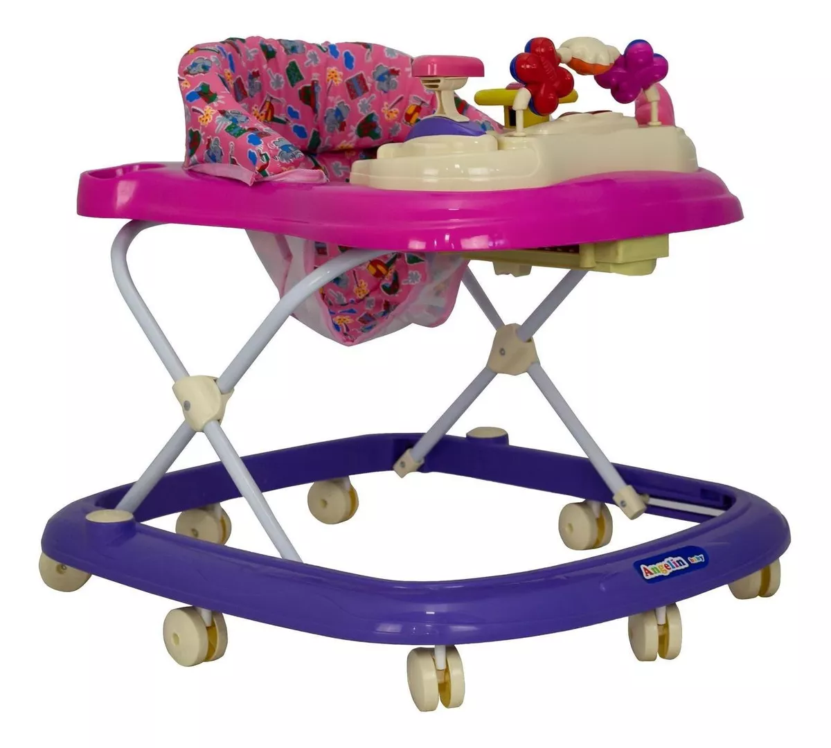 Foto 3 | Andadera Angelin Baby Volante Rosa