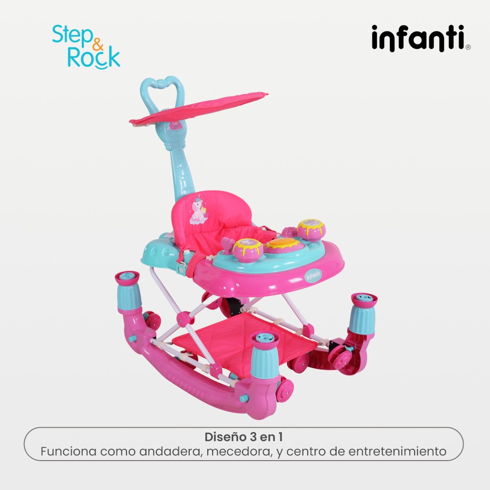 Foto 4 | Andadera Infanti color Rosa para Bebé