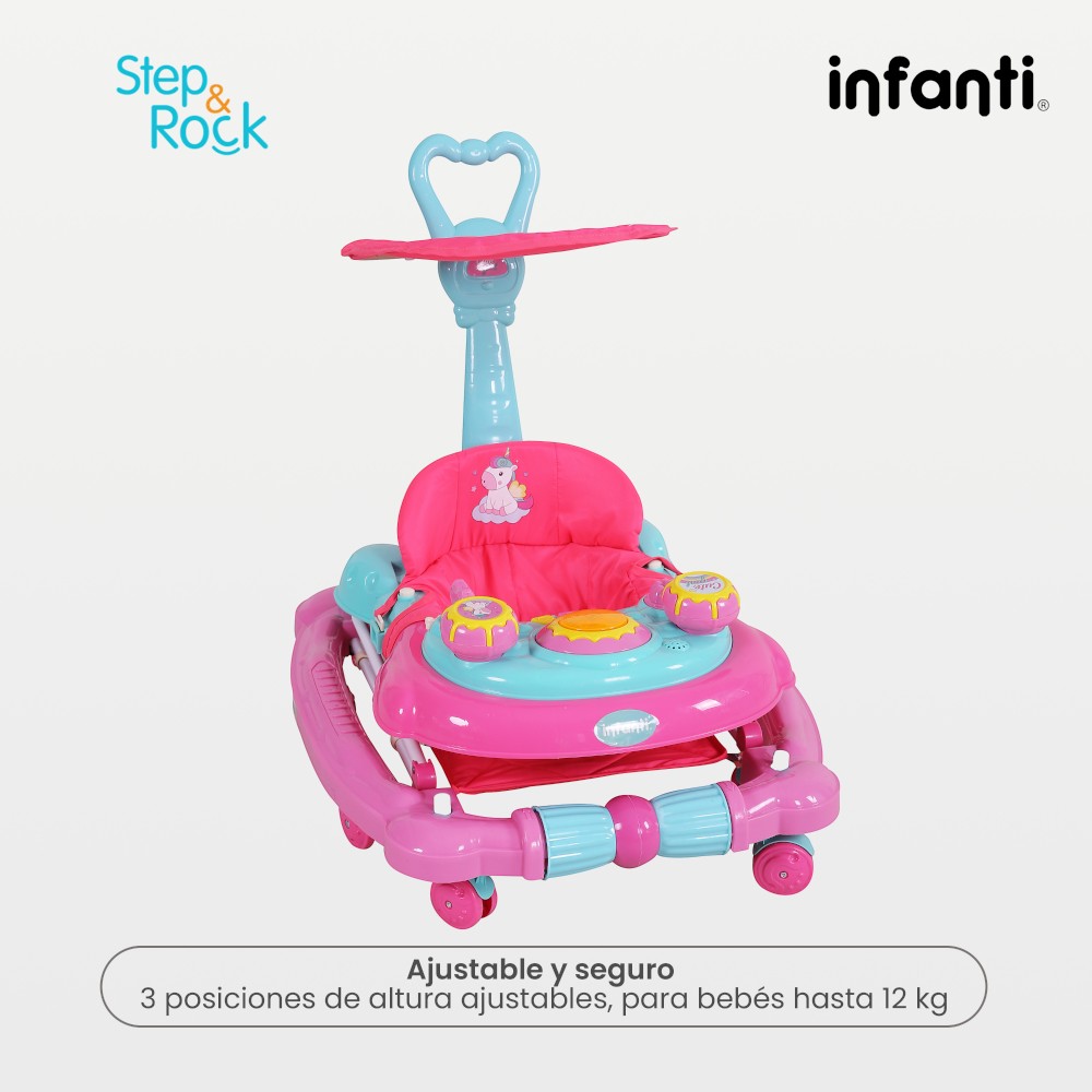 Foto 5 | Andadera Infanti color Rosa para Bebé