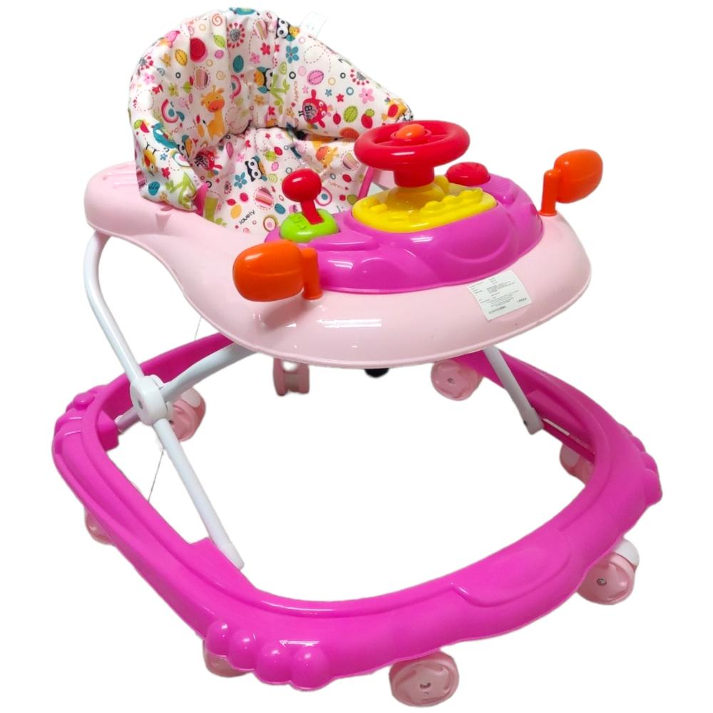 Foto 1 | Andadera para Bebé 190A-VOLANTE color Rosa Volante con 8 Llantas Tablero con Sonido