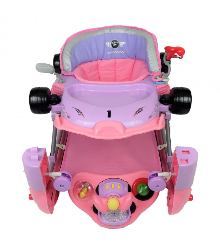 Foto 1 | Andadera Mecedora para Bebe color Rosa con Tablero Musical