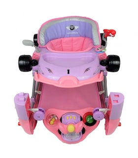 Foto 1 | Andadera Mecedora para Bebe color Rosa con Tablero Musical