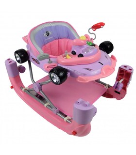 Foto 2 | Andadera Mecedora para Bebe color Rosa con Tablero Musical