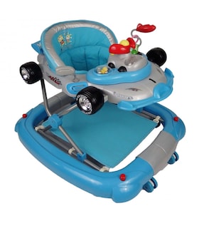 Foto 2 | Andadera Mecedora para Bebe color Azul con Tablero Musical