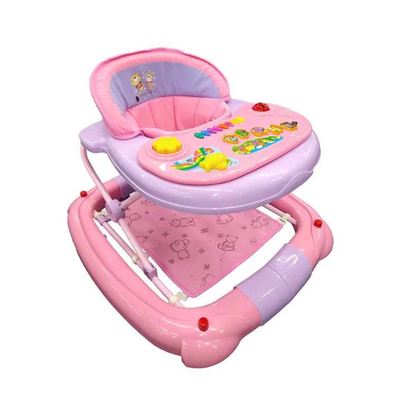 Andadera Tren Baby Tek Color  Rosa $1,999