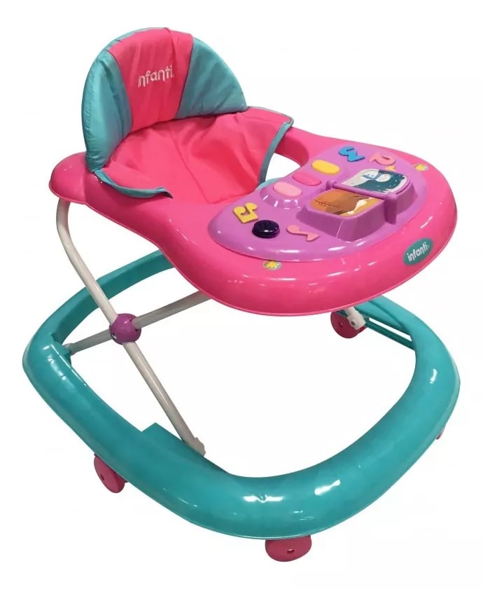 Andadera para Bebé Infanti con Tablero Musical Rosa $779